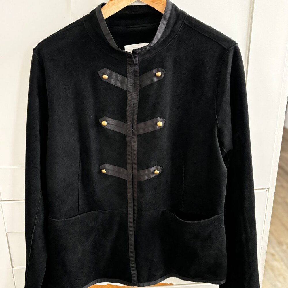 Faux suede black jacket